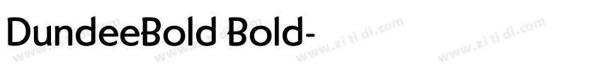DundeeBold Bold字体转换
